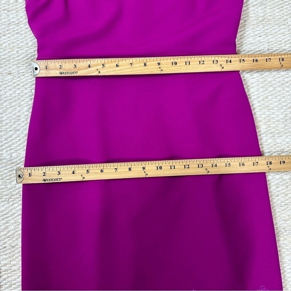 Diane von Furstenberg Dress Sz 6 Caralyn Cutout A-Line Magenta - Picture 9 of 16